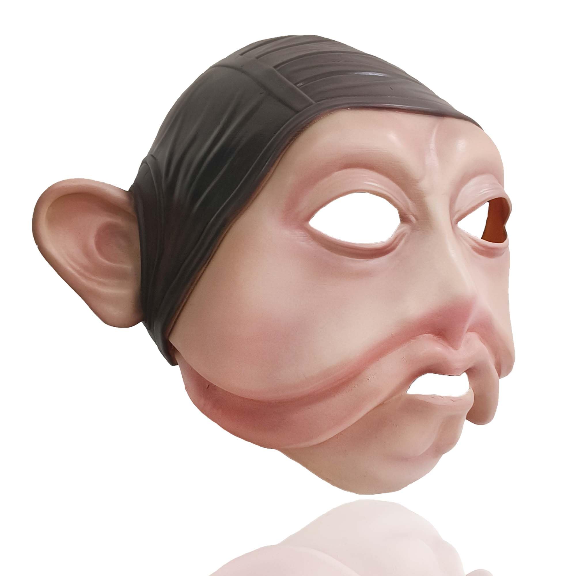 Latex Alien Mask Realistic - หน้ากากยาง Nien Nunb สมจริงแบบเต็มหัวอุปกรณ์คอสเพลย์ฮาโลวีนเหมาะสำหรับปาร์ตี้เครื่องแต่งกายวันฮาโลวีน