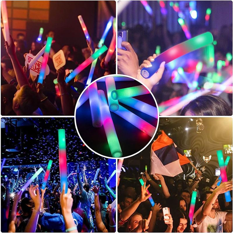 【ข้อเสนอสุดคุ้ม】แท่งไฟเรืองแสง - Flashing Led Foam Sticks Party บทวิจารณ์และราคา