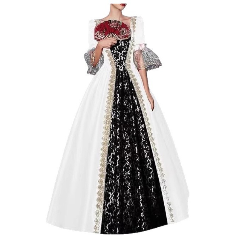 ชุดเดรสสตรี S-5XL สไตล์ยุคกลาง - Medieval Renaissance Dress Women บทวิจารณ์และราคา
