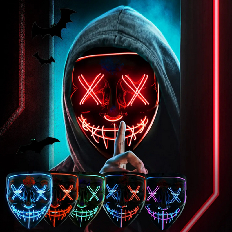 หน้ากากเวนเดตต้าเรืองแสงสำหรับ - Led Purge Mask Halloween บทวิจารณ์และราคา