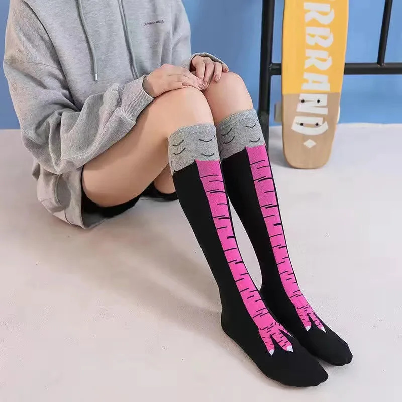 1/2/3Pcs ตลกไก่ PAW ถุงน่อง Ov - Funny Chicken Leg Socks บทวิจารณ์และราคา