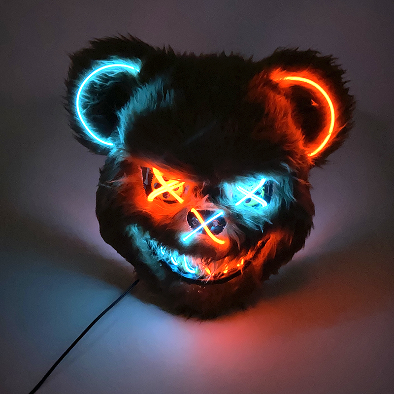 หน้ากากฮาโลวีนมีไฟสำหรับฮาโลวี - Led Purge Mask Halloween บทวิจารณ์และราคา