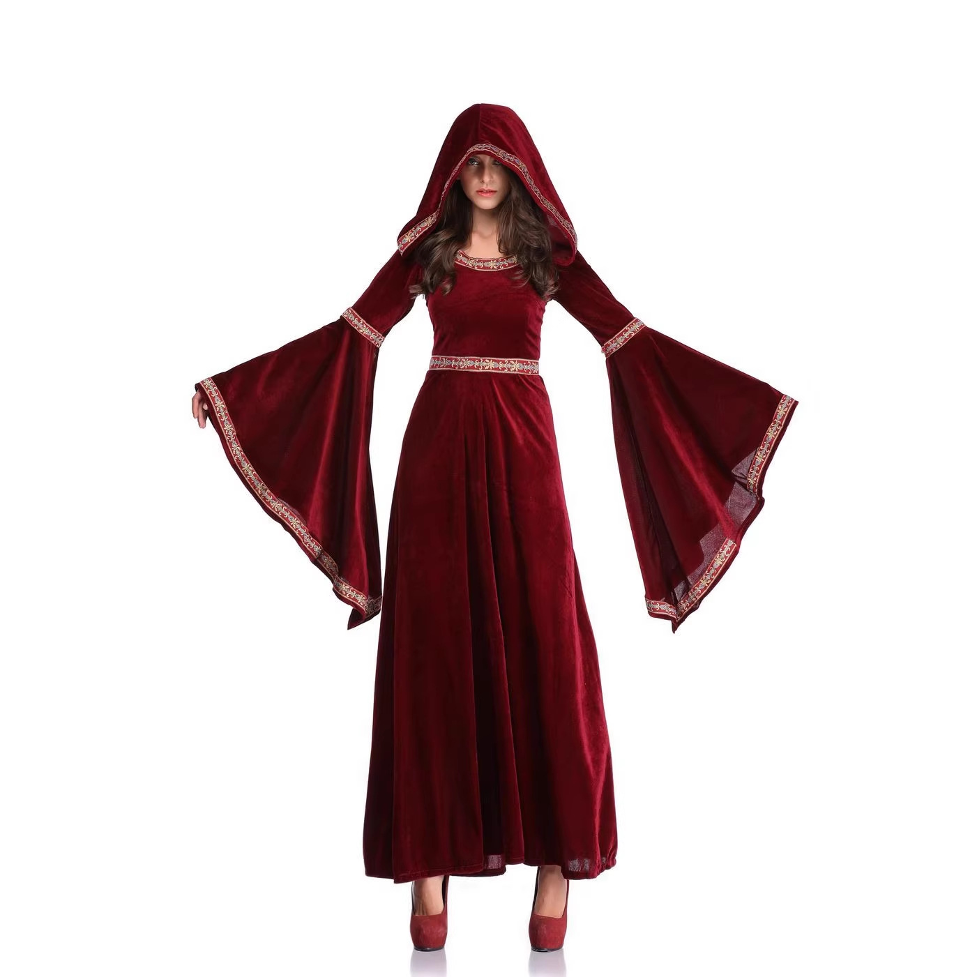 ชุดเดรสยาวสไตล์ยุคกลางและยุคฟื - Medieval Renaissance Dress Women บทวิจารณ์และราคา